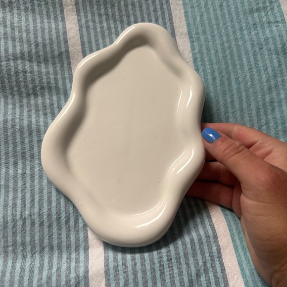 Cloud Ceramic Trinket Tray Jewelry Dish - Picture 2 of 2
